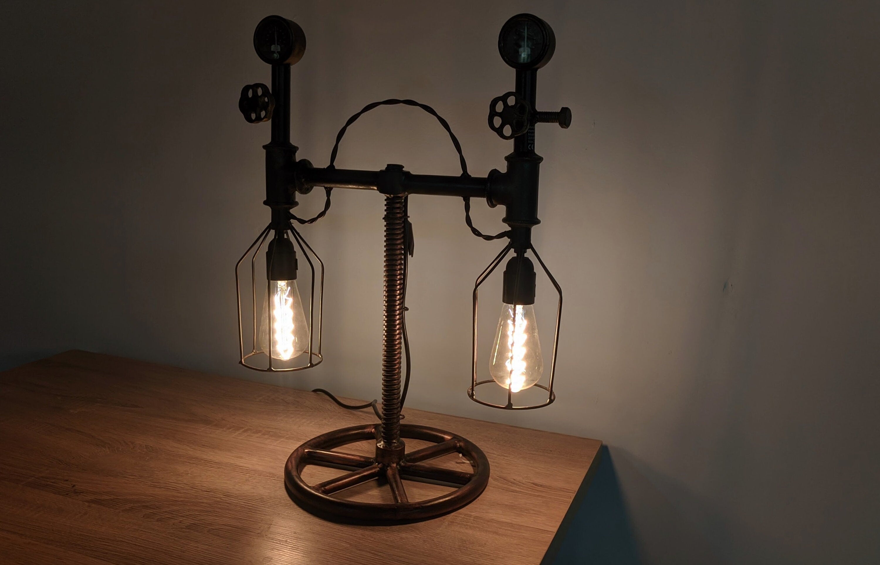 Industrial design store lamp