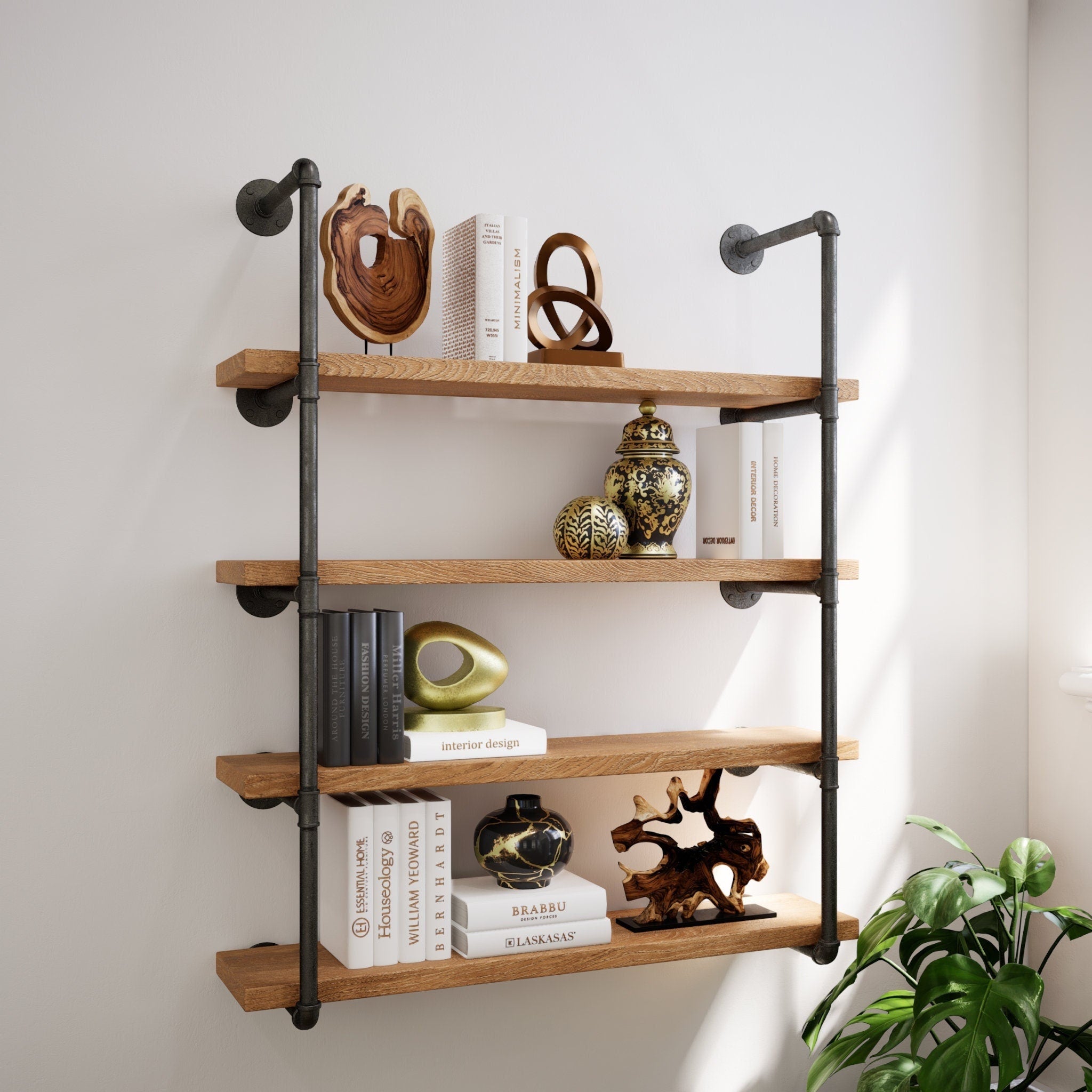 Prism Industrial Floating Open Kitchen Shelves – Industrial Maestro