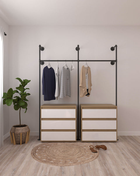 Yoviiy Long Dress Open Wardrobe Closet Clothing Rack - Elegant & Funct